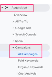 Black Friday campaigns in Google Analytics