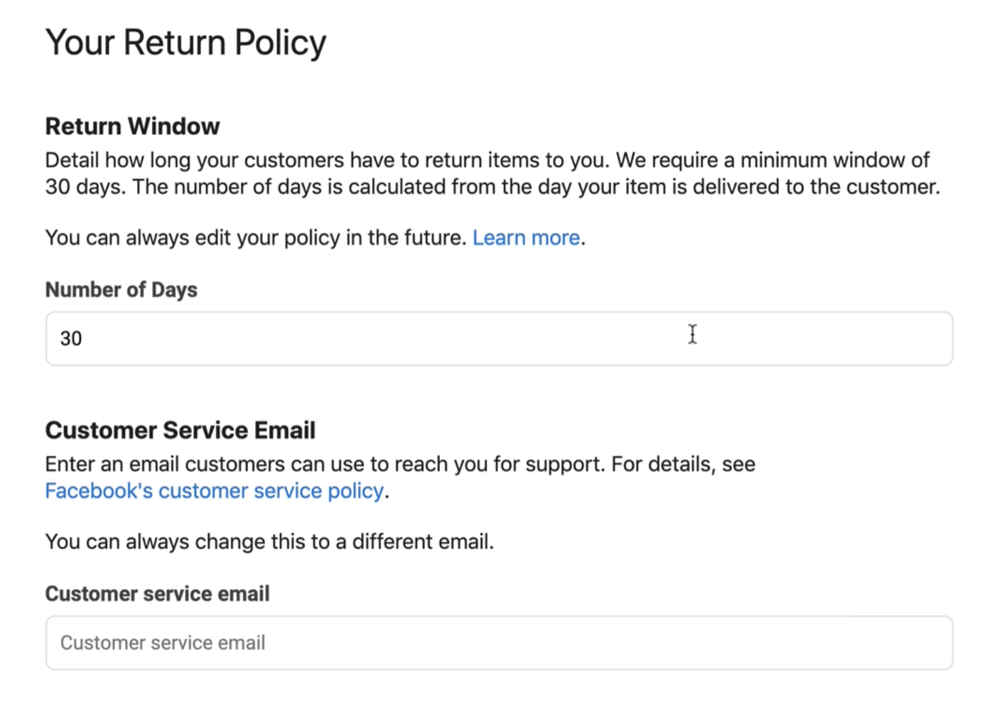 Your Return Policy
