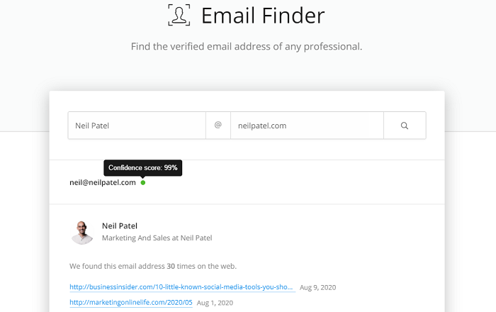 hunter email finder