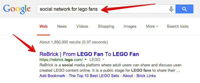 social media sites for lego fans
