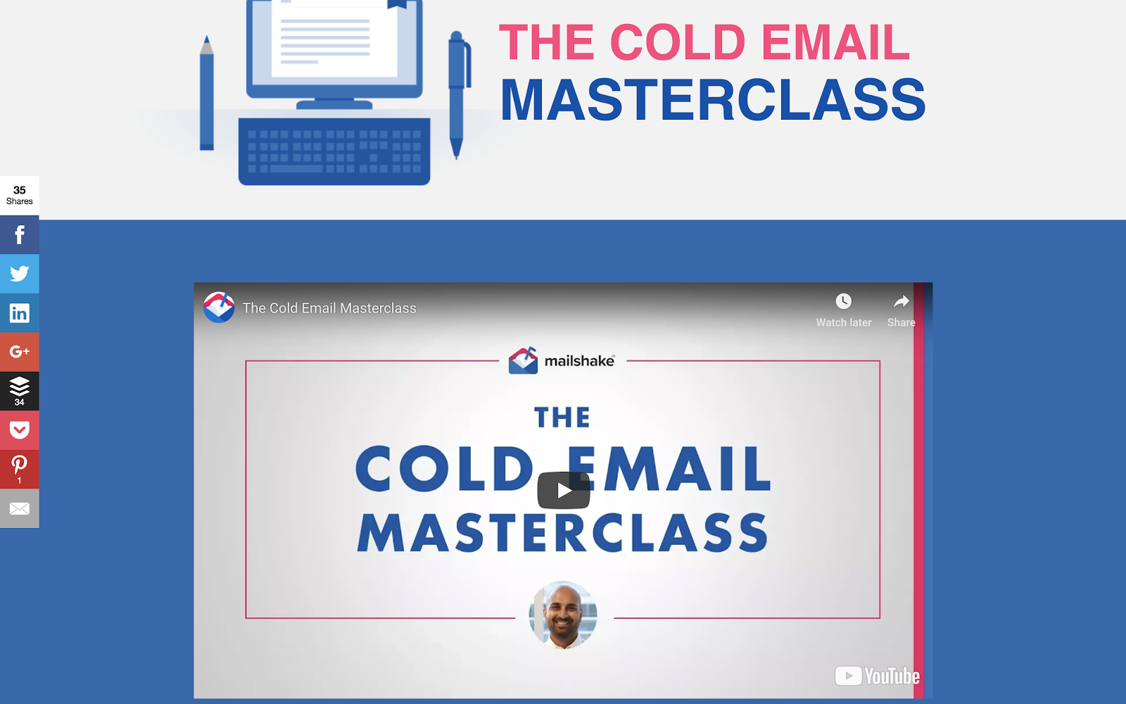 Cold Email Masterclass screenshot
