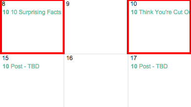 Changing Name of Post in Google Editorial Calendar