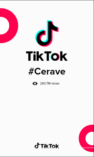 Skincare marketing TikTok Cerave screenshot
