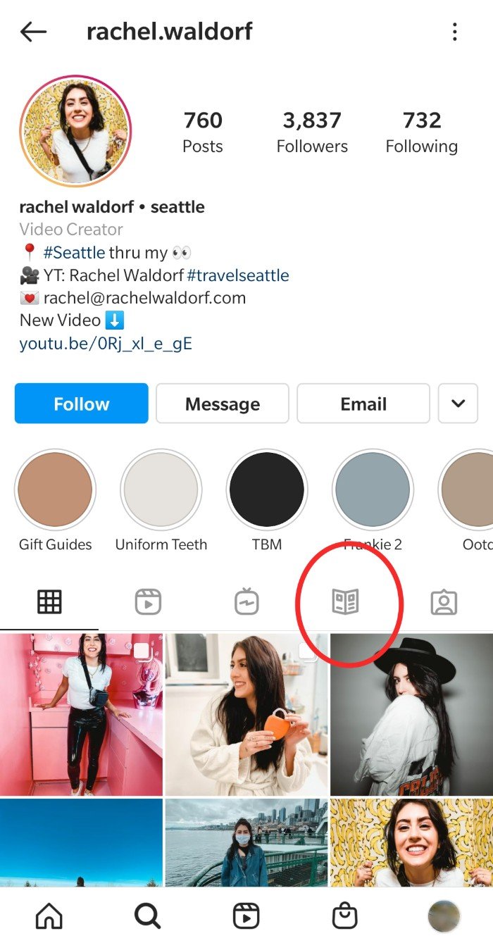 instagram guides profile