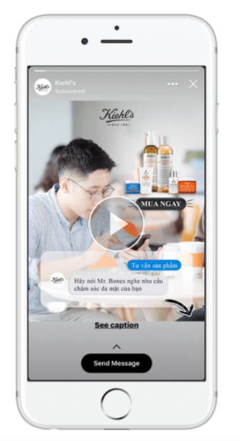 Kiehl’s Vietnam message bot