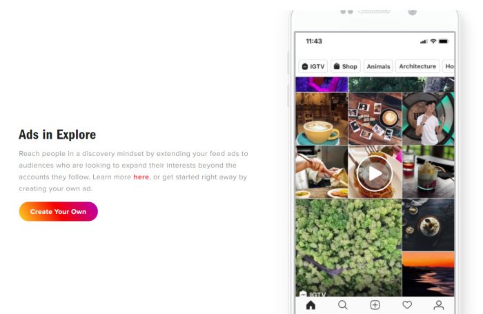 How Much Do Instagram Ads Cost - Ads in Explore