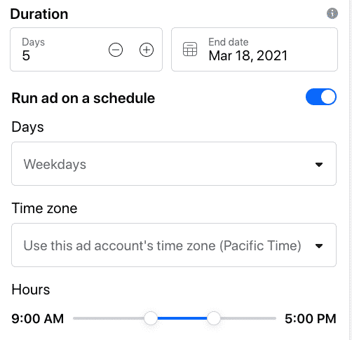 run ad on a schedule
