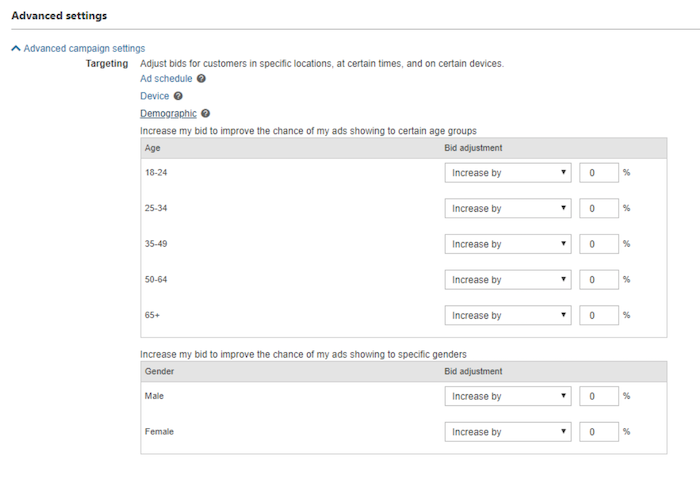 Bing Ads - Set Custom Demographics for Targeted Ads