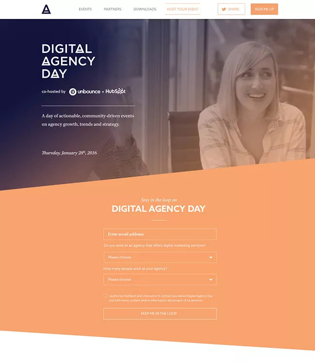 DigitalAgencyDay microsite cropped lead magnet example 