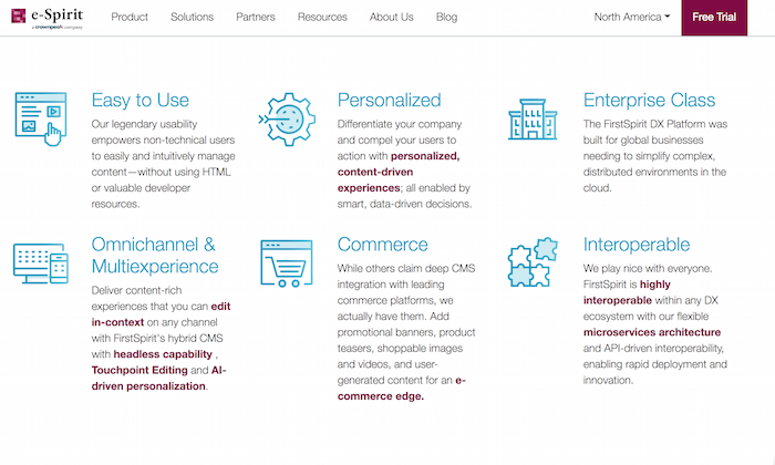 Examples of Digital Experience Platform Tools - FirstSpirit