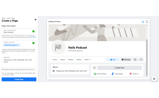 add your podcast to facebook podcast - your profile