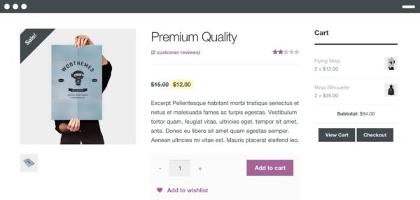 an example of a WooCommerce theme to illustrate why you need to tweak it for shop usability