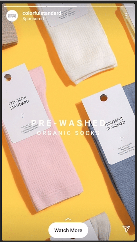 Colorful Standard pre-washed organic socks bright yellow background