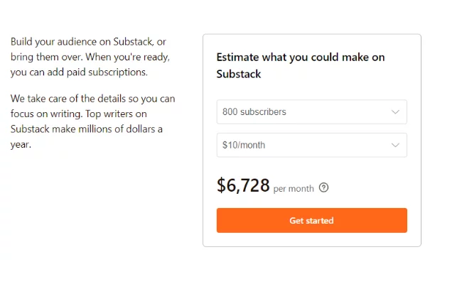 Substack Features - how much money can you make with substack