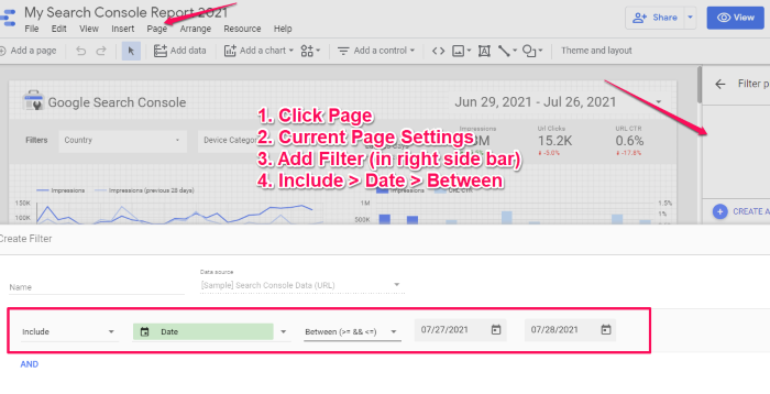 google data studio steps