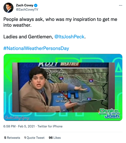 zach covey national weather persons day social media holiday tweet