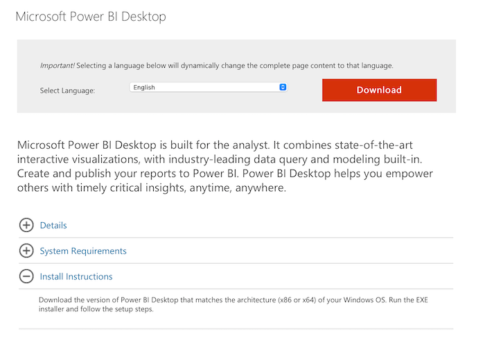 Getting Started With Power BI for Marketing - Download and Install Power BI Desktop