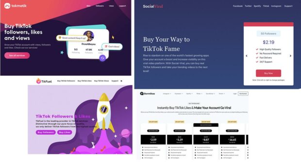 different website pages to buy TikTok followers from