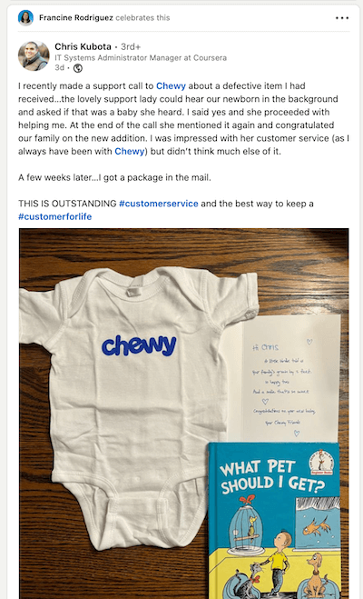 customer retention strategies - example of chewy