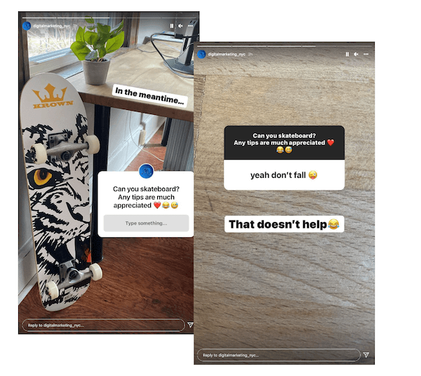 engaging instagram story idea - ask for advice