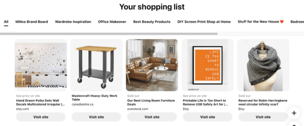 Pinterest Shopping List with work table furniture deals and infinity scarf