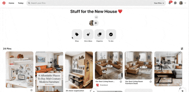 Pinterest brands house decor products