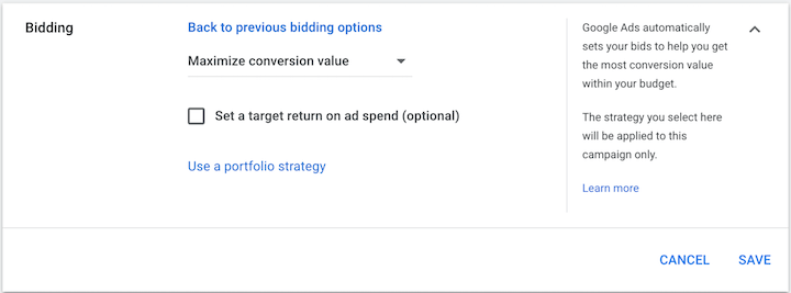 target roas vs target cpa bidding strategy google ads
