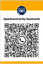 scannable QR code Sparkcentral by Hootsuite