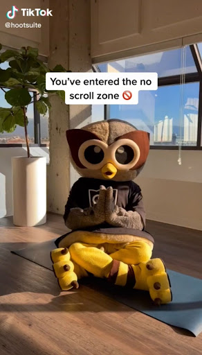 Hootsuite Owly no scroll zone