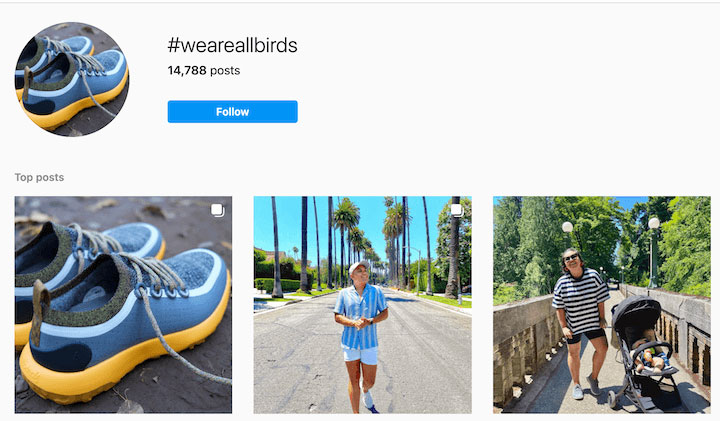 example of branded instagram hashtag
