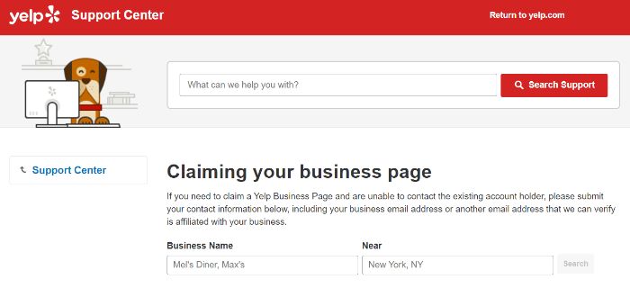 claim Yelp local seo for small businesses