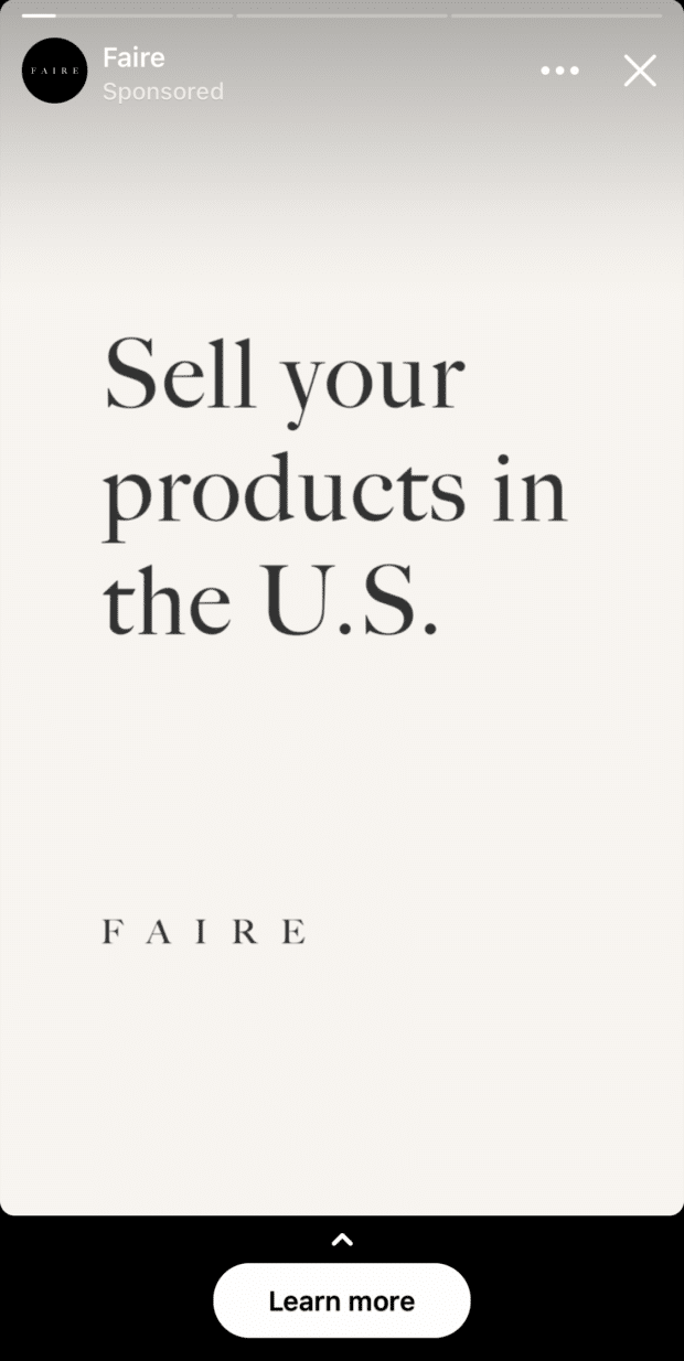 Faire sell your products in the U.S.