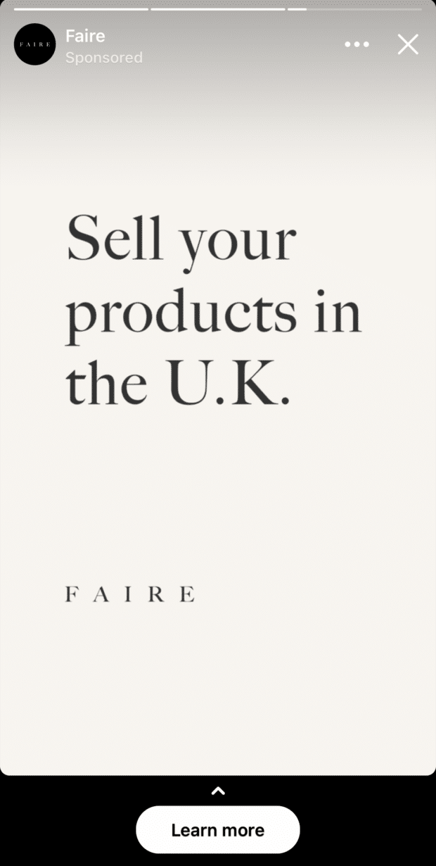 Faire sell your products in the U.K.