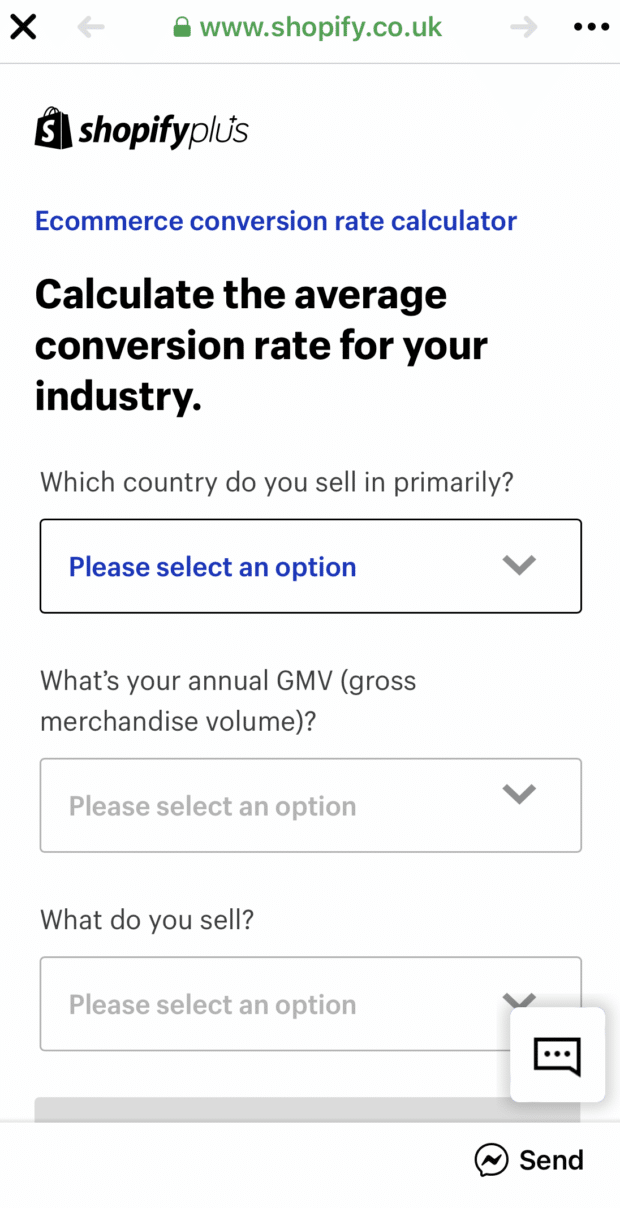 conversion rate for industry