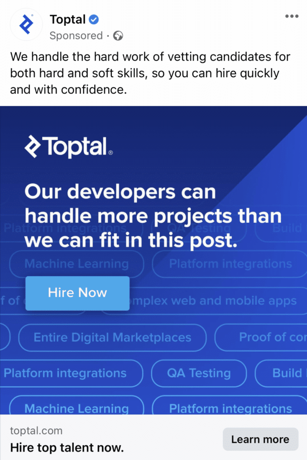 Toptal hire top talent now