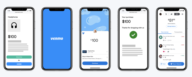 Payment processing provider: venmo for business