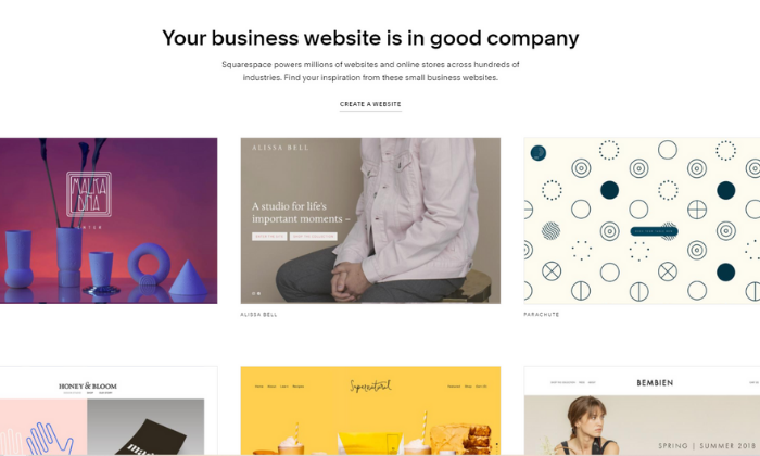 Squarespace examples for Best Ecommerce Platforms