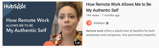 example of YouTube Thumbnail from HubSpot's YouTube Channel