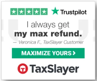 example of ad from taxslayer showing positive google review for business