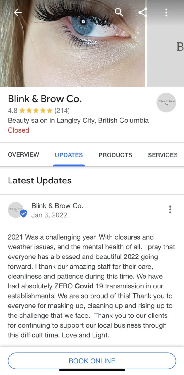 Review on Google Business Profile