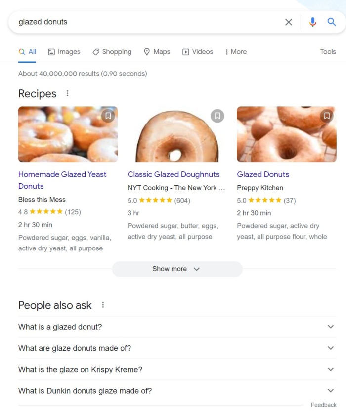 Search result for the keyword "glazed donuts"