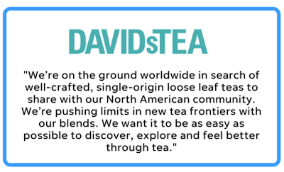 business mission statement example-david's tea
