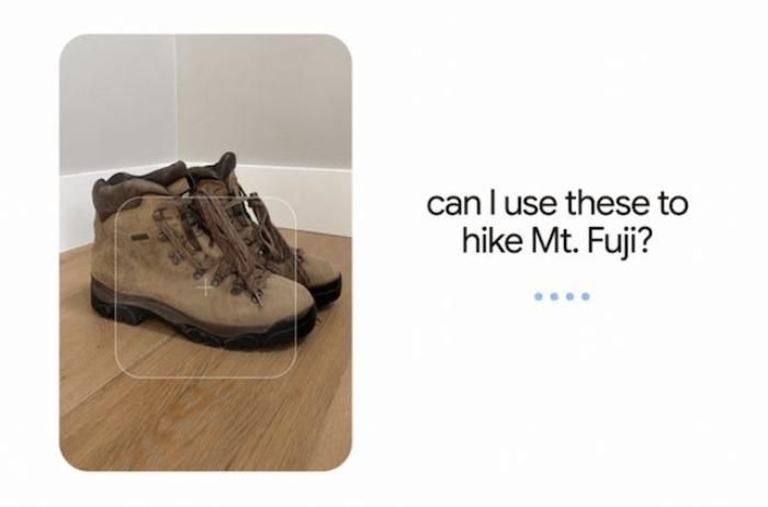 Example search query about hiking. 