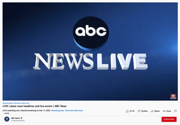 abc news live headlines and events