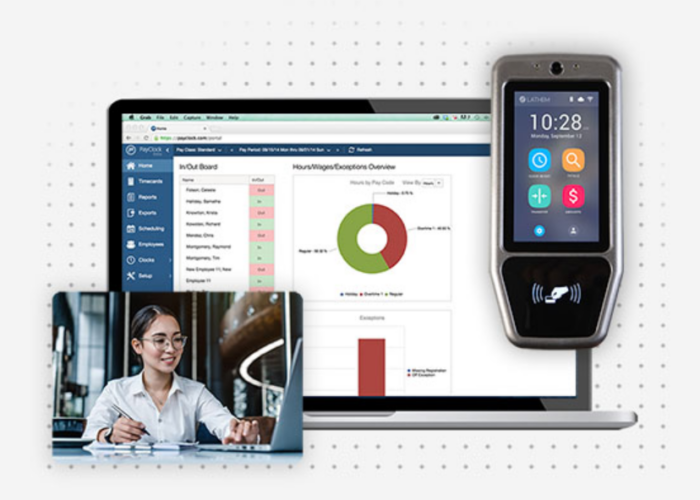Lathem is a great time tracking software for individual employees. 
