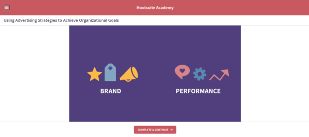 Hootsuite Academy advanced social advertising