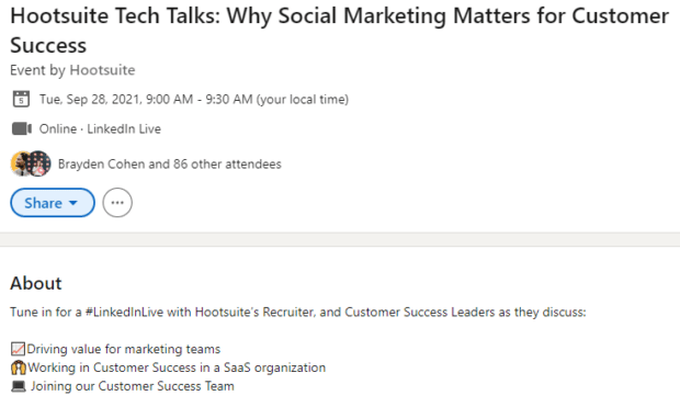 Hootsuite Tech Talks: Why Social Marketing Matters for Customer Success