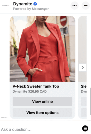 Dynamite v-neck sweater tank top