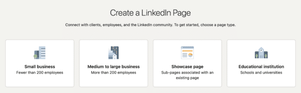 create a LinkedIn page 
