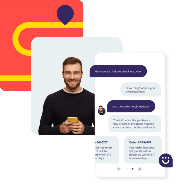 Heyday order tracking support conversational AI